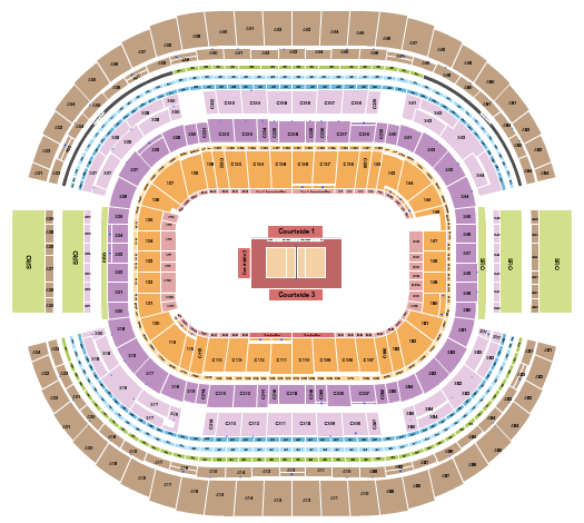 AT&T Stadium Spikes Under The Lights Seating Chart